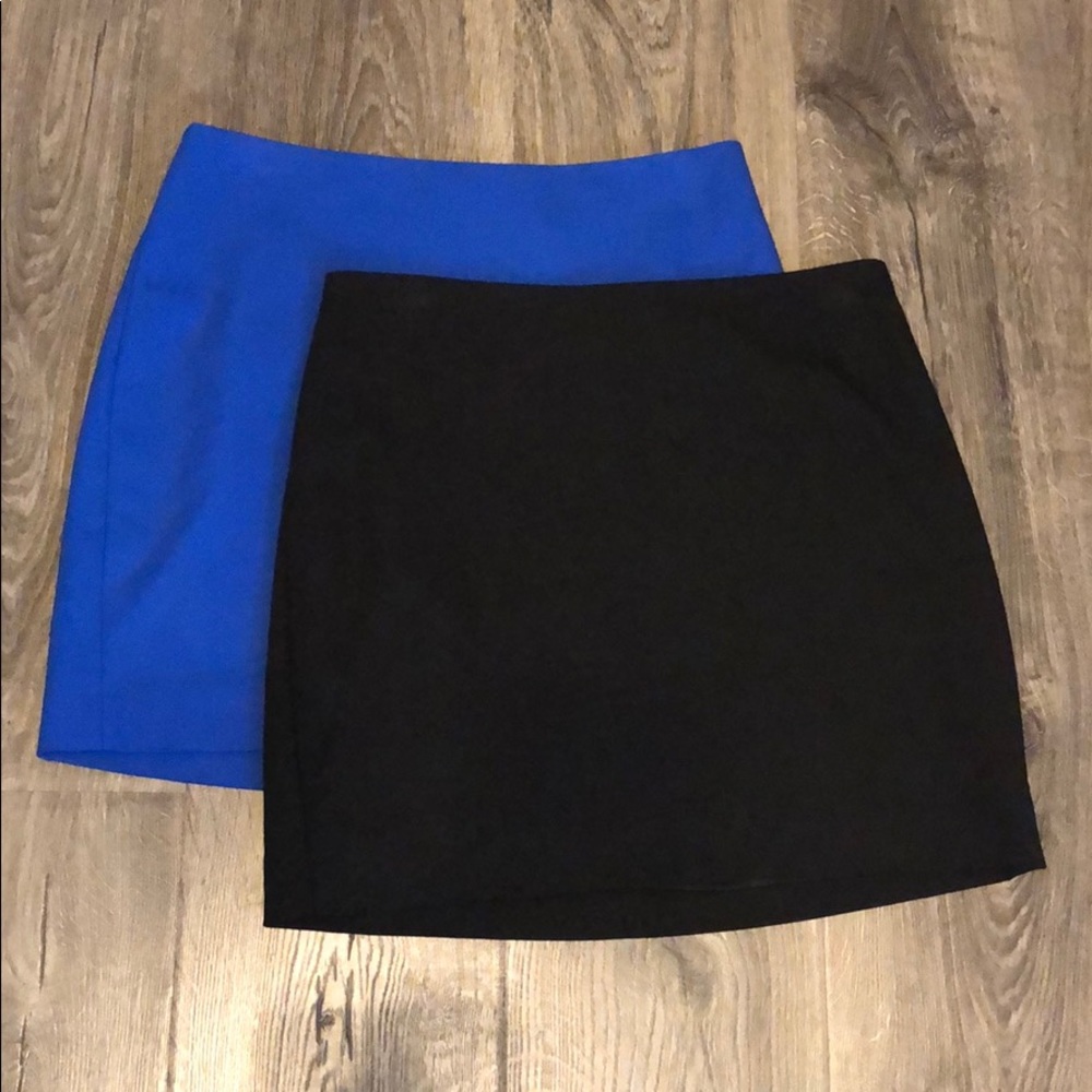 Two size 6 express mini skirts